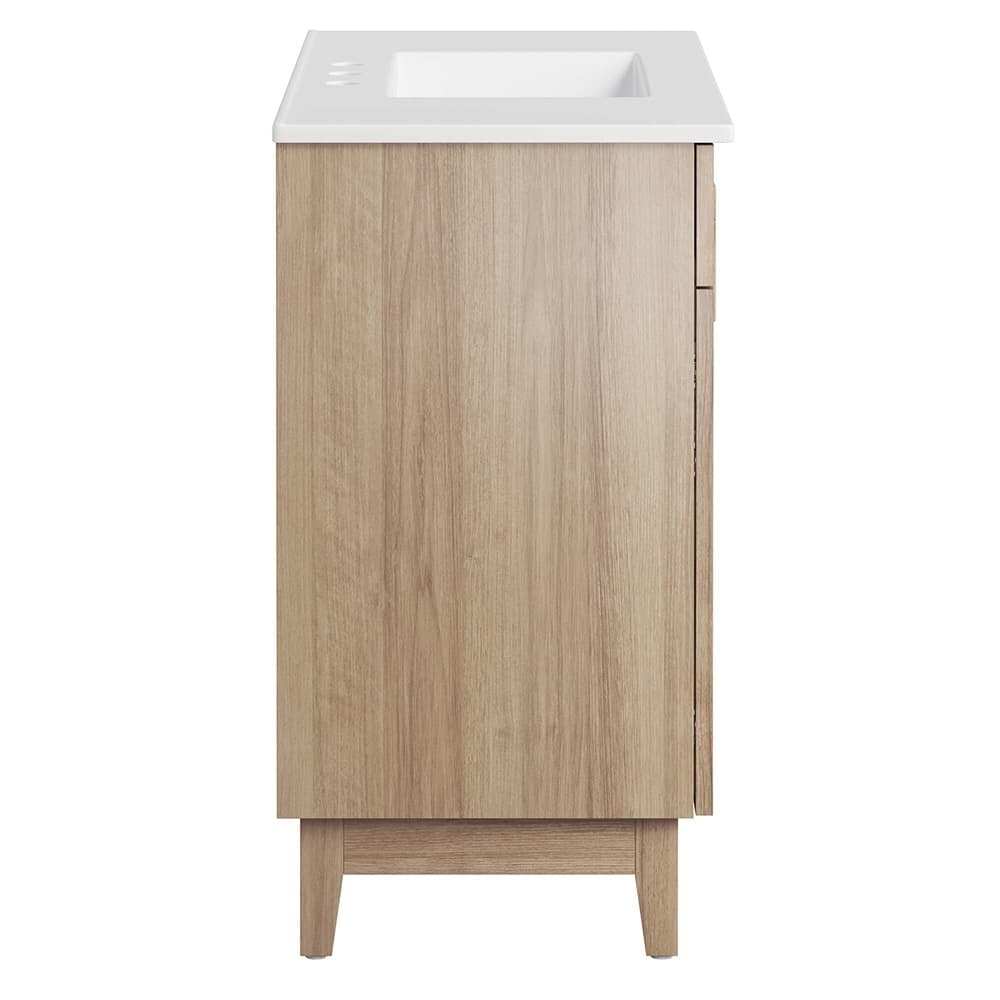 Miles 36" Bathroom Vanity in White Oak by Modway - Image 4