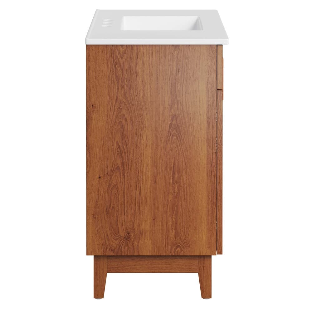 Miles 36" Bathroom Vanity in White Walnut by Modway - Image 4