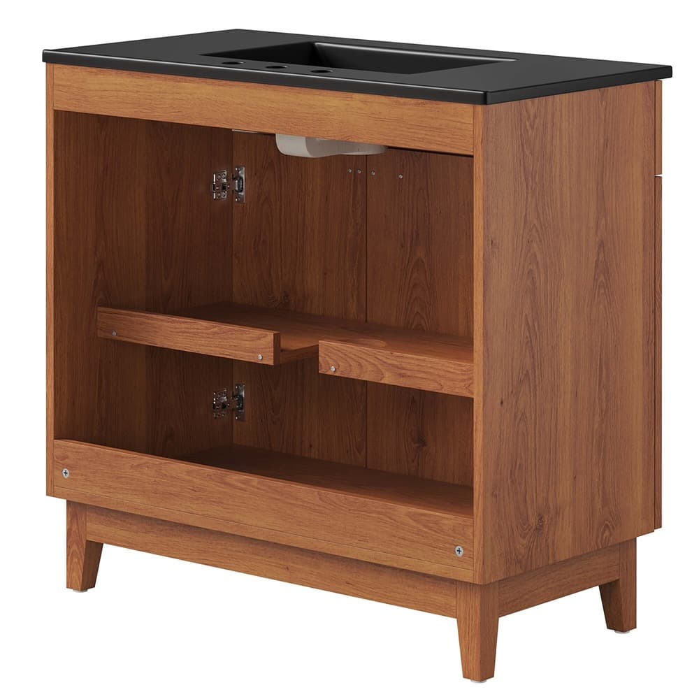 Miles 36" Bathroom Vanity in Black Walnut by Modway - Image 7
