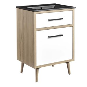 Maverick 24" Bathroom Vanity in Black Oak by Modway