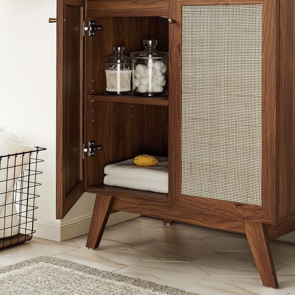 Soma 30" Bathroom Vanity Cabinet (Sink Basin Not Included) in Walnut by Modway - Image 11