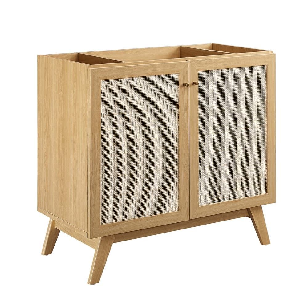 Soma 36" Bathroom Vanity Cabinet (Sink Basin Not Included) in Oak by Modway