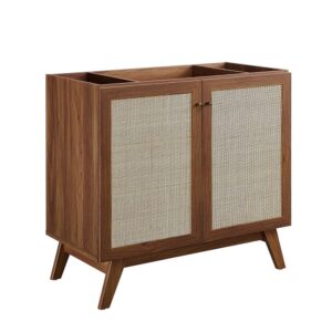 Soma 36" Bathroom Vanity Cabinet (Sink Basin Not Included) in Walnut by Modway