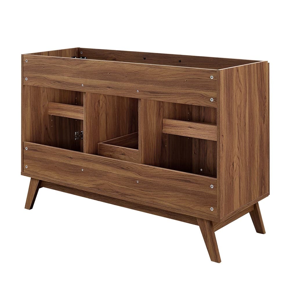 Soma 48" Single or Double Sink Compatible Bathroom Vanity Cabinet (Sink Basin Not Included) in Walnut by Modway - Image 5