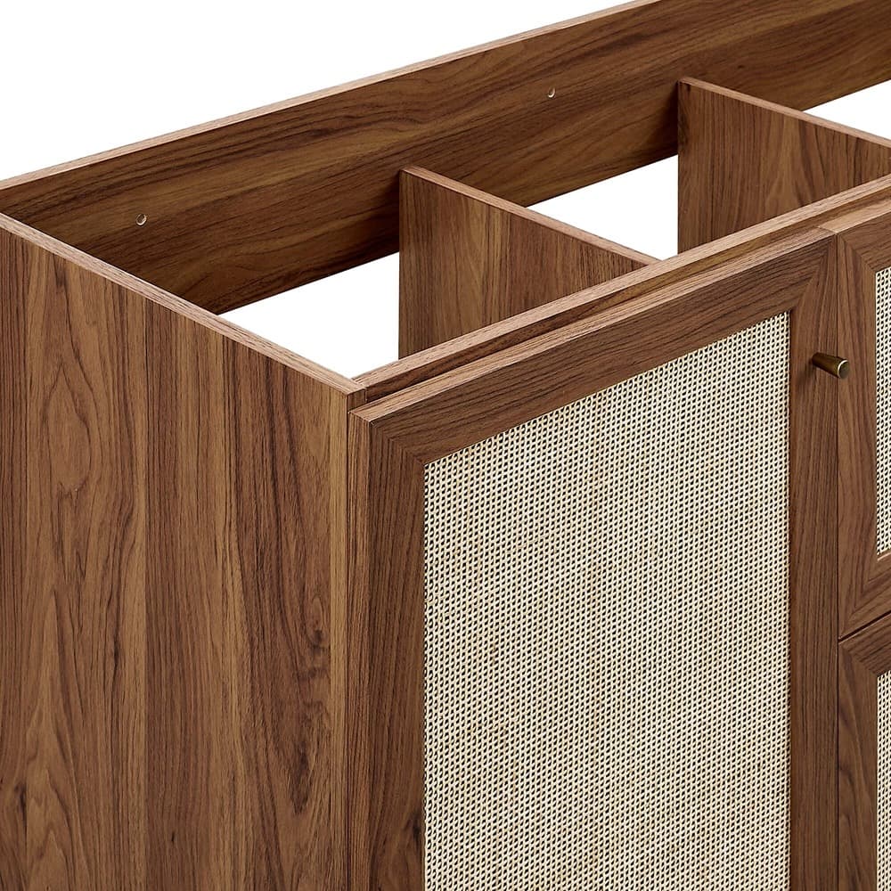 Soma 48" Single or Double Sink Compatible Bathroom Vanity Cabinet (Sink Basin Not Included) in Walnut by Modway - Image 10