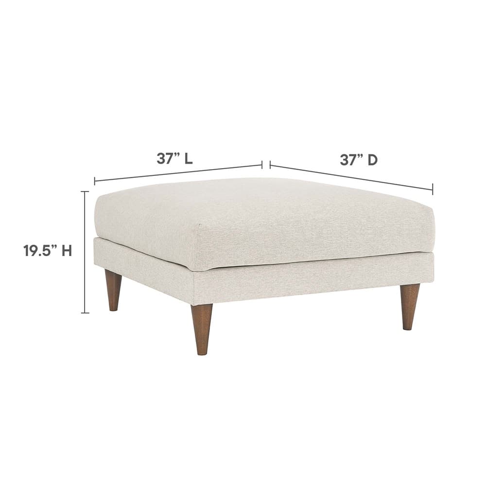 Zoya Down Filled Overstuffed Sofa and Ottoman Set in Heathered Weave Ivory by Modway - Image 4