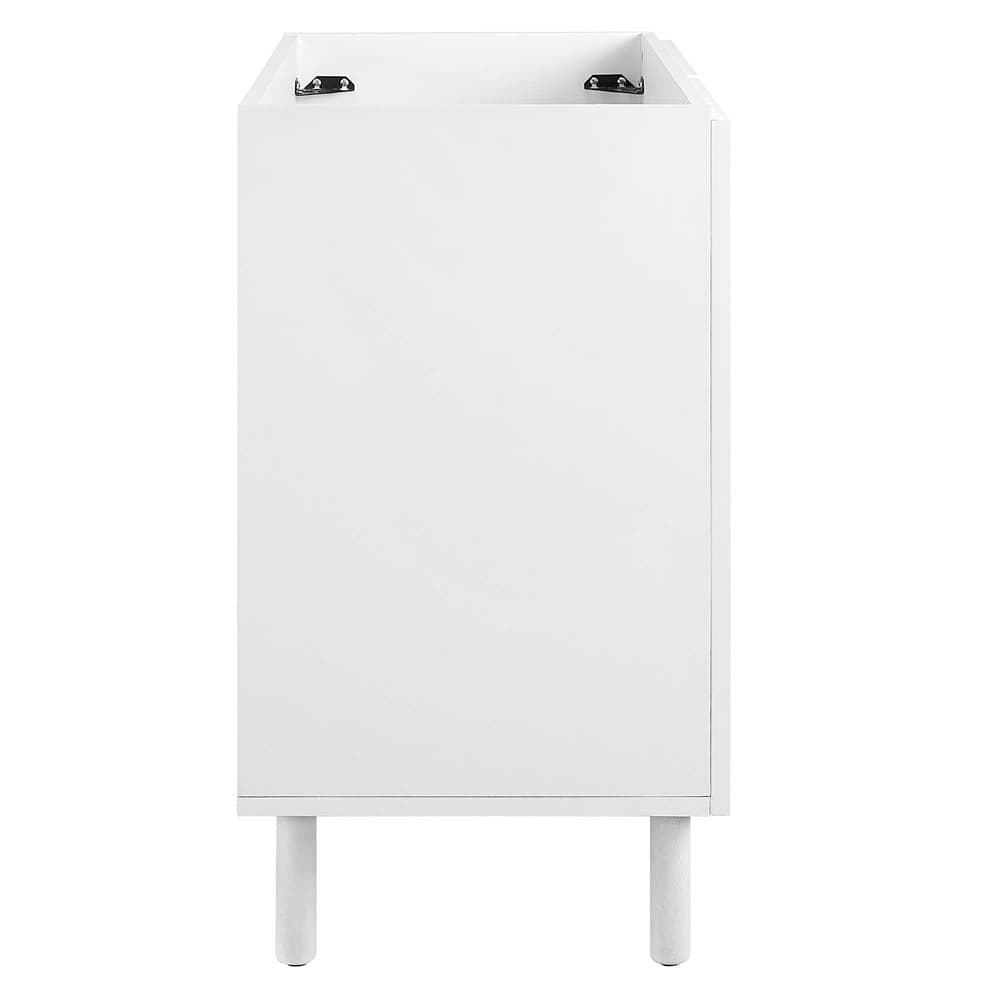 Calla 36" Perforated Metal Bathroom Vanity Cabinet (Sink Basin Not Included) in White by Modway - Image 4