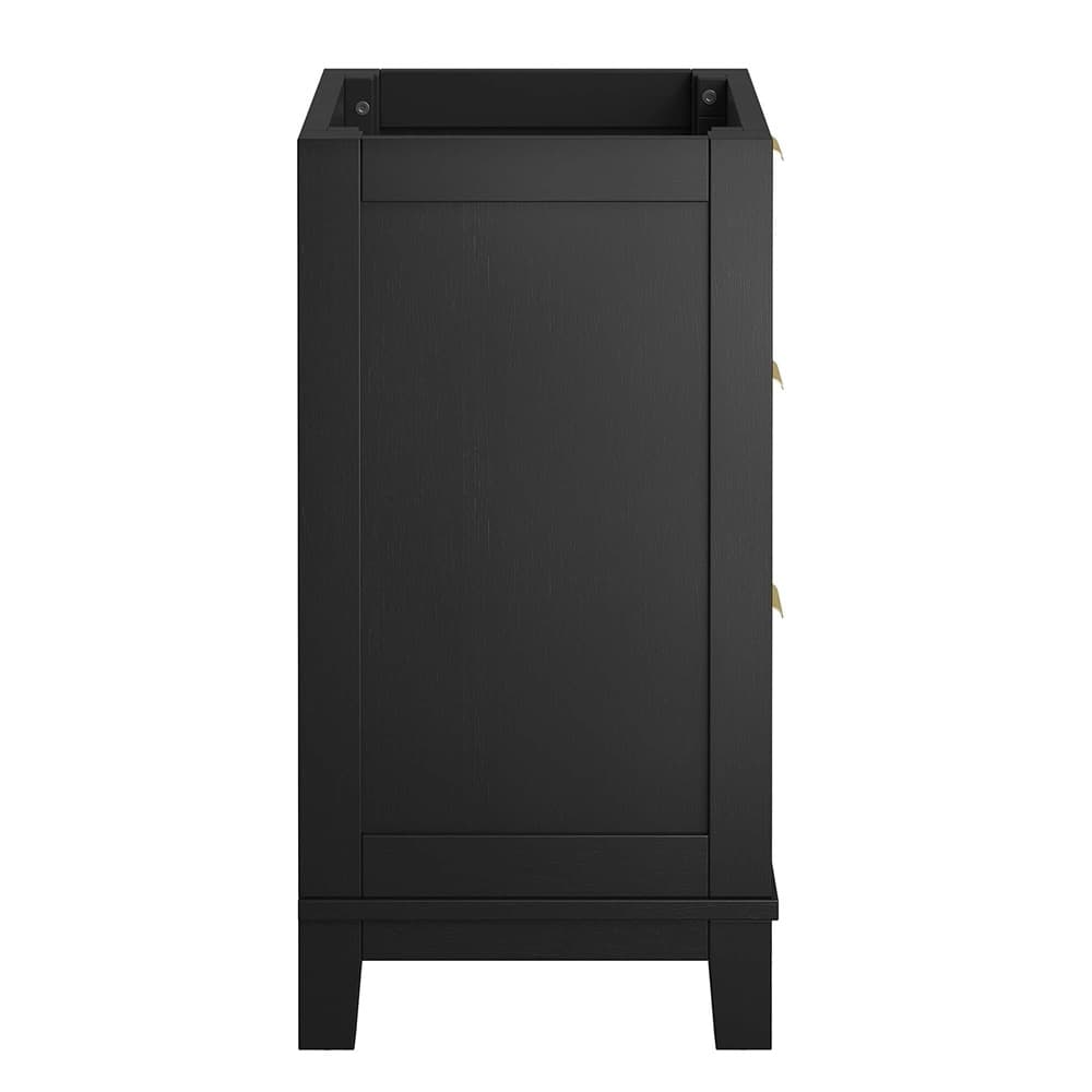 Dixie 24" Solid Wood Bathroom Vanity Cabinet (Sink Basin Not Included) in Black by Modway - Image 4