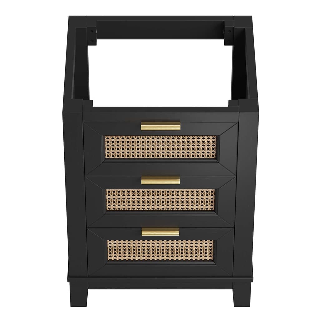 Dixie 24" Solid Wood Bathroom Vanity Cabinet (Sink Basin Not Included) in Black by Modway - Image 7