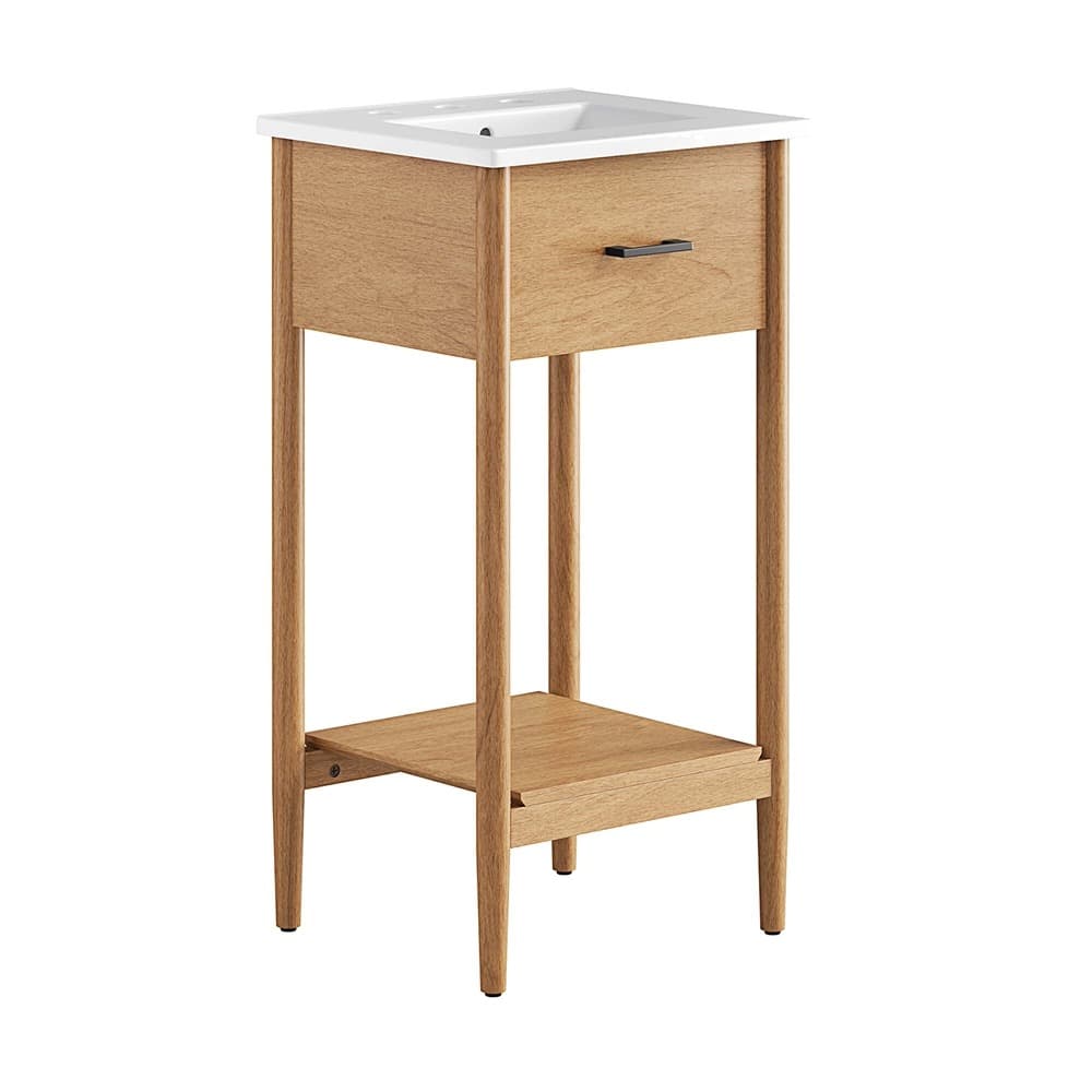 Zaire 18" Bathroom Vanity in Natural White by Modway