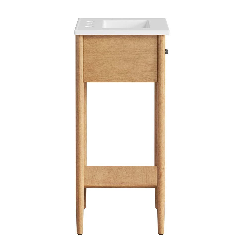 Zaire 18" Bathroom Vanity in Natural White by Modway - Image 4