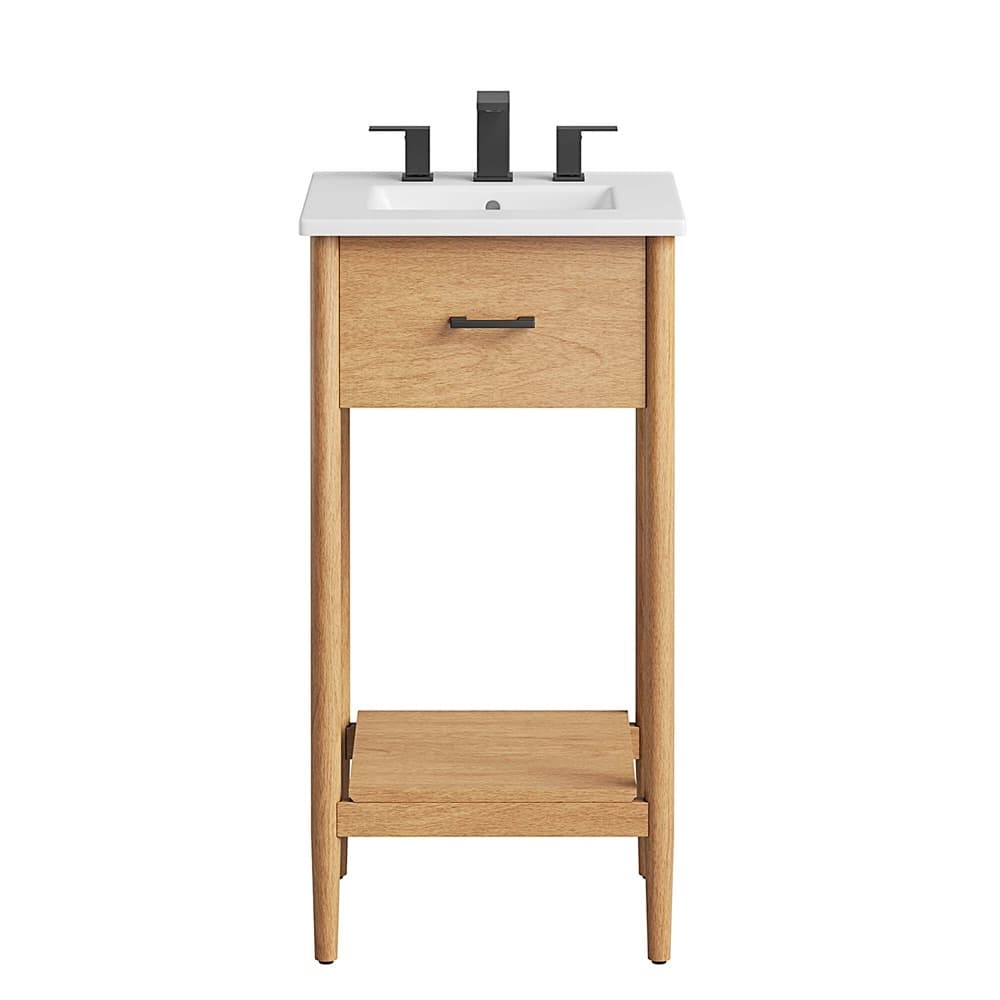 Zaire 18" Bathroom Vanity in Natural White by Modway - Image 6