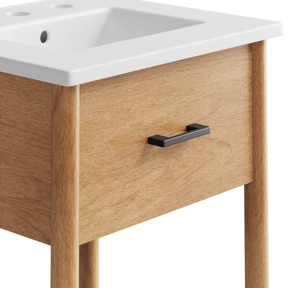 Zaire 18" Bathroom Vanity in Natural White by Modway - Image 7