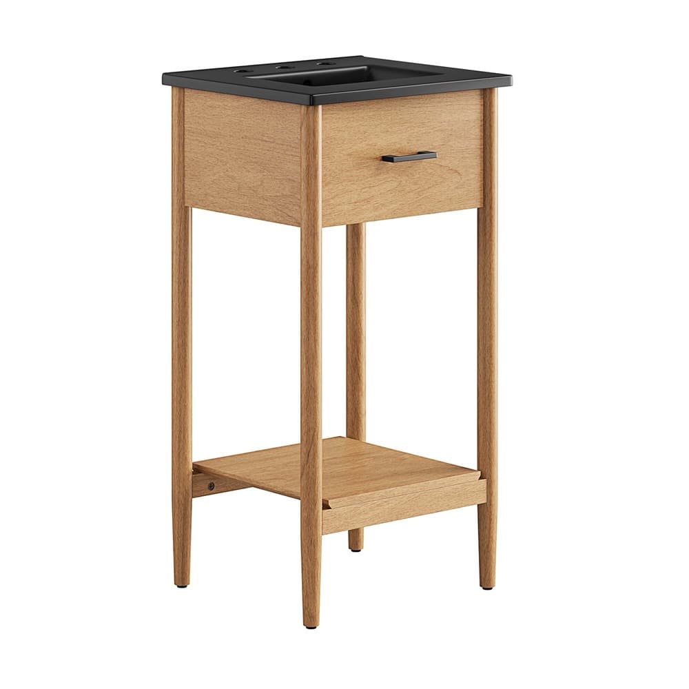 Zaire 18" Bathroom Vanity in Natural Black by Modway