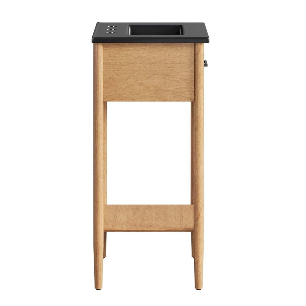 Zaire 18" Bathroom Vanity in Natural Black by Modway - Image 4