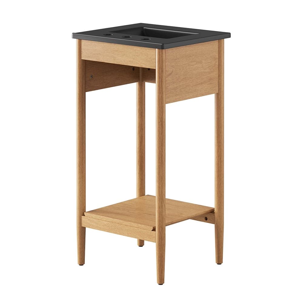 Zaire 18" Bathroom Vanity in Natural Black by Modway - Image 5