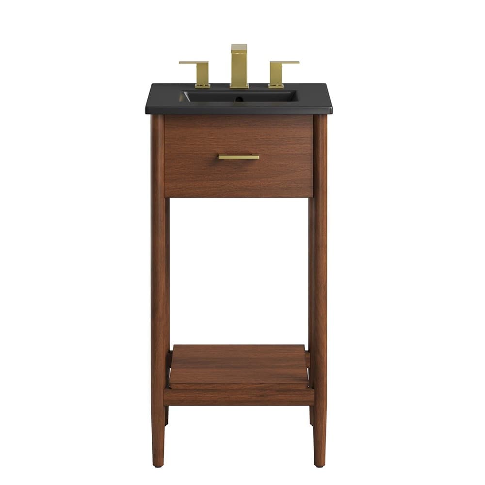 Zaire 18" Bathroom Vanity in Walnut Black by Modway - Image 6
