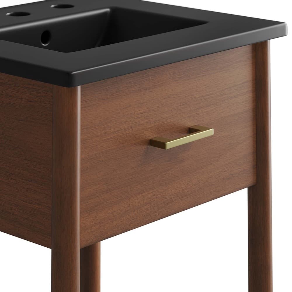 Zaire 18" Bathroom Vanity in Walnut Black by Modway - Image 7