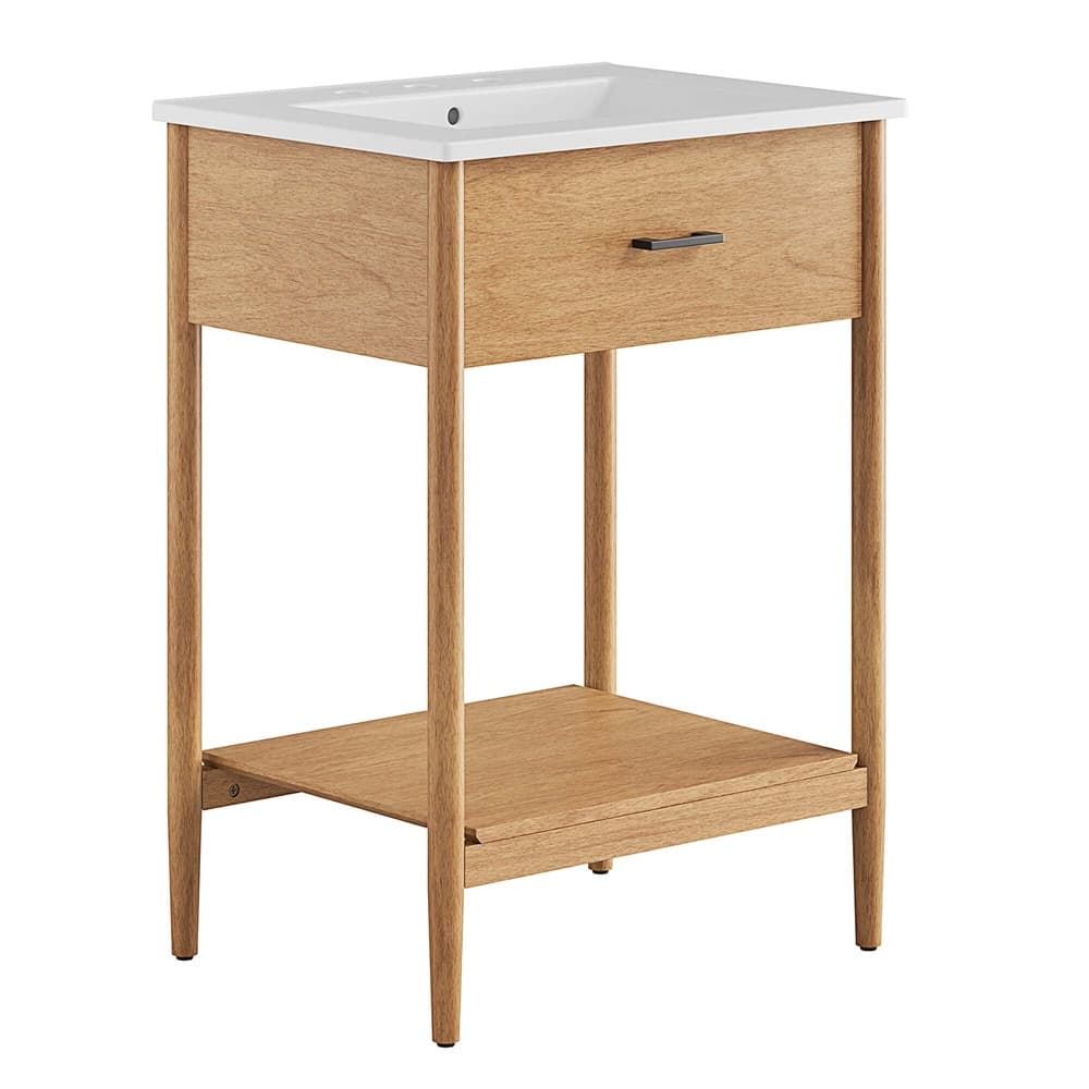 Zaire 24" Bathroom Vanity in Natural White by Modway