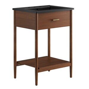 Zaire 24" Bathroom Vanity in Walnut Black by Modway