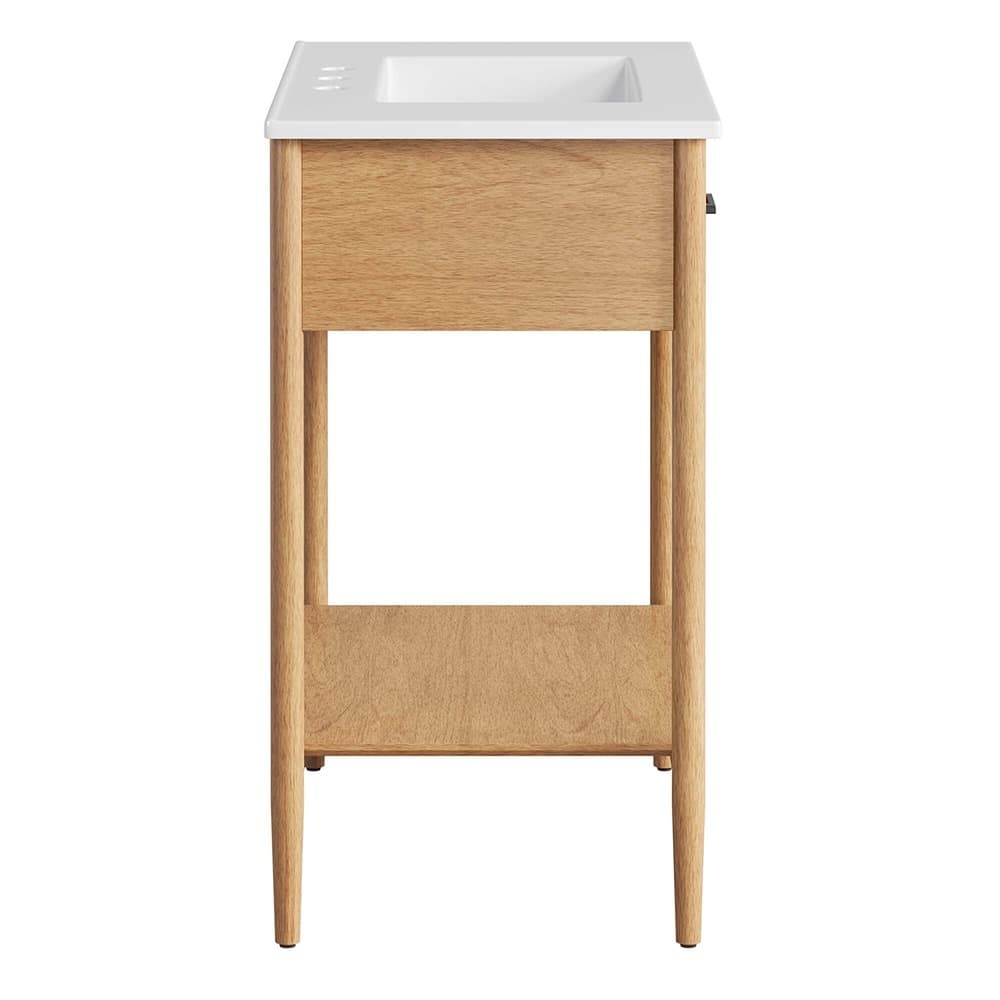 Zaire 30" Bathroom Vanity in Natural White by Modway - Image 4
