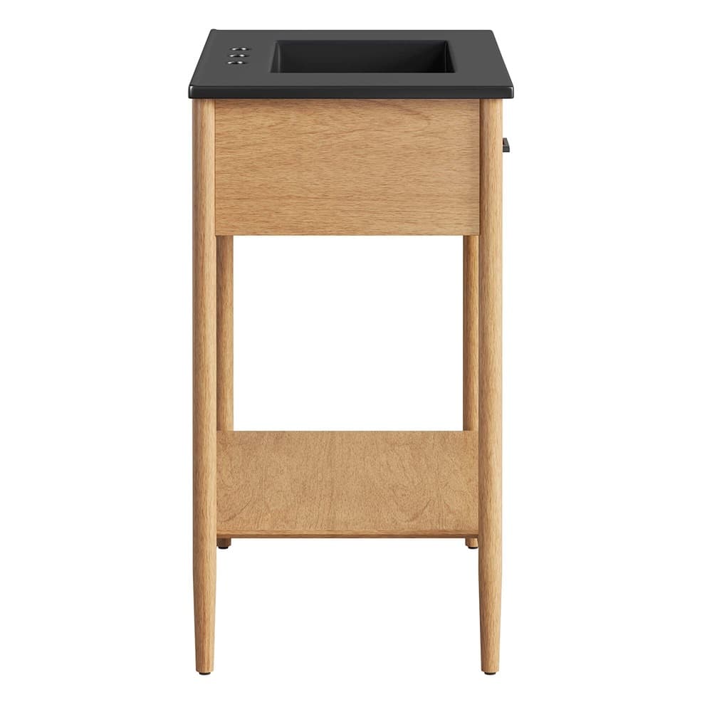 Zaire 30" Bathroom Vanity in Natural Black by Modway - Image 4