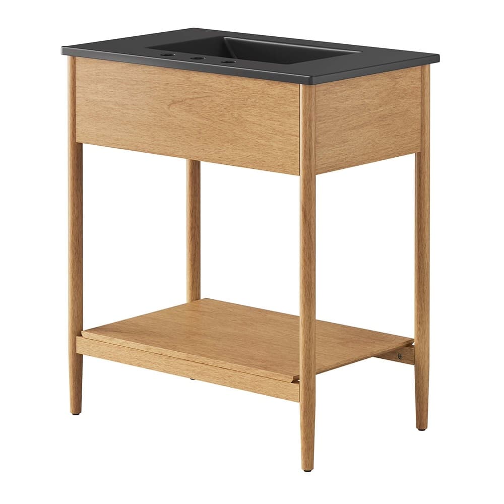 Zaire 30" Bathroom Vanity in Natural Black by Modway - Image 5