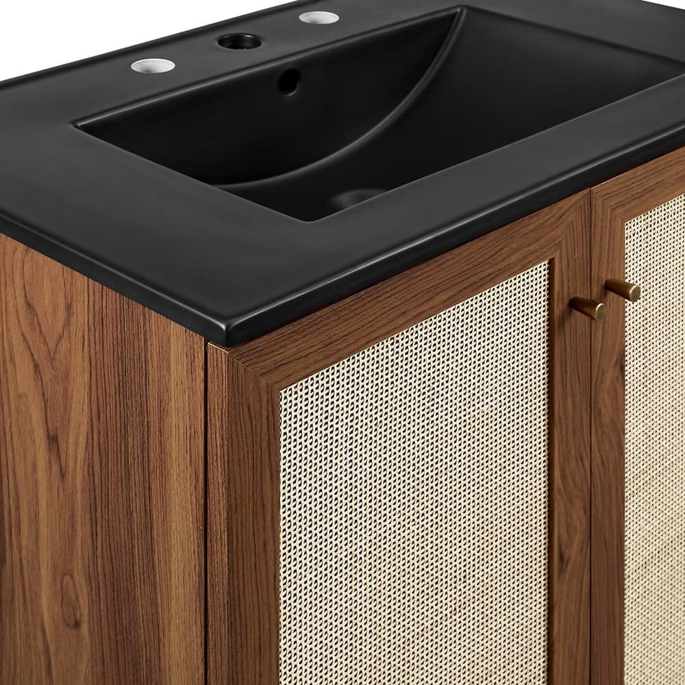 Soma 30" Bathroom Vanity in Walnut Black by Modway - Image 13