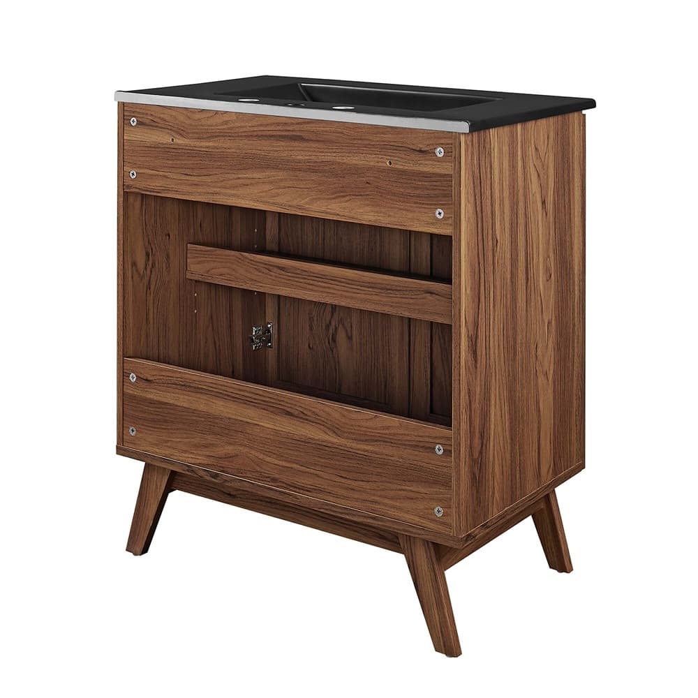 Soma 30" Bathroom Vanity in Walnut Black by Modway - Image 5