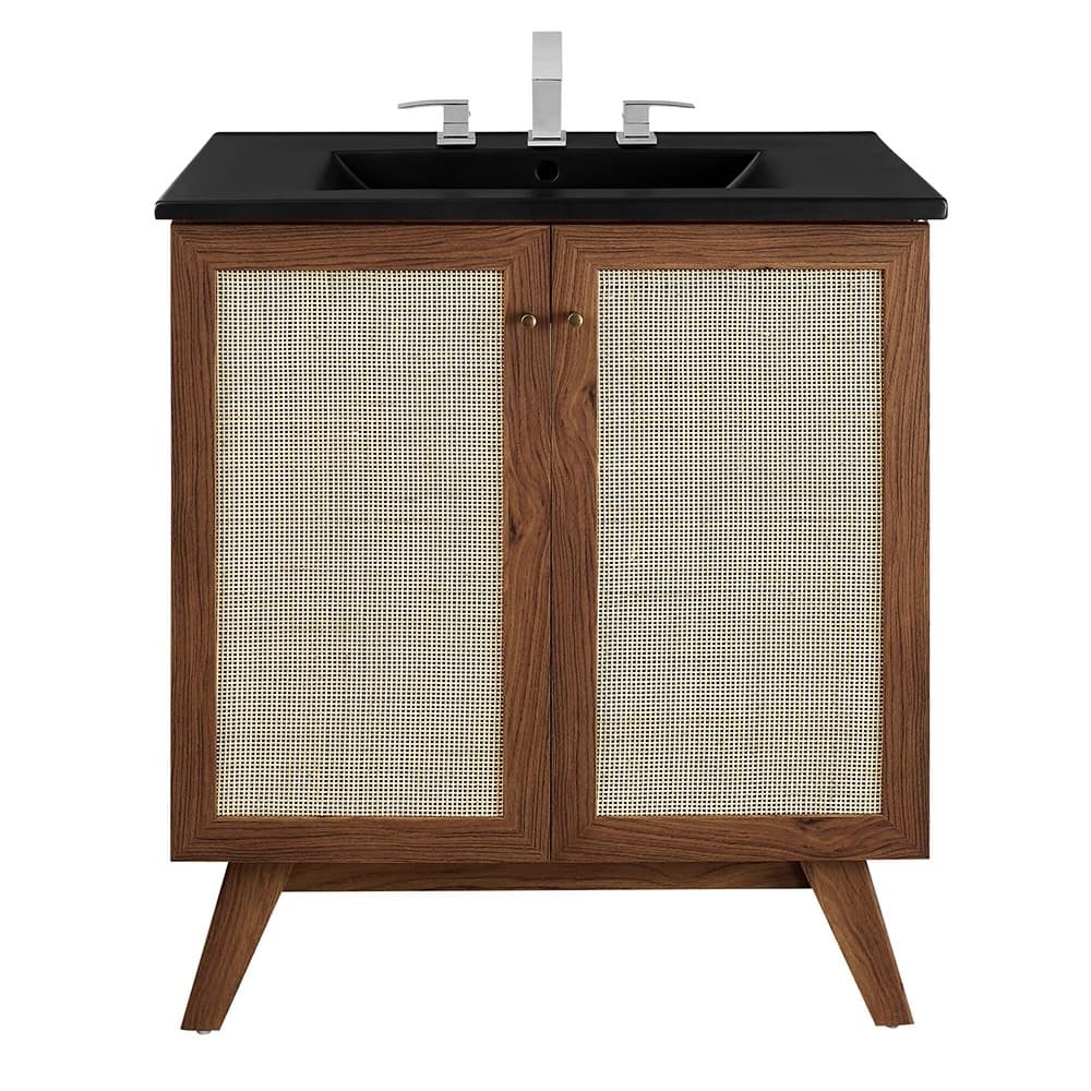 Soma 30" Bathroom Vanity in Walnut Black by Modway - Image 11
