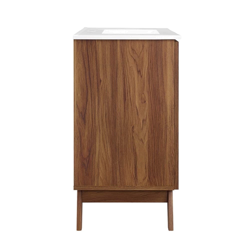 Soma 36" Bathroom Vanity in Walnut White by Modway - Image 4