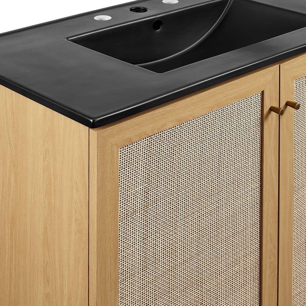Soma 36" Bathroom Vanity in Oak Black by Modway - Image 13