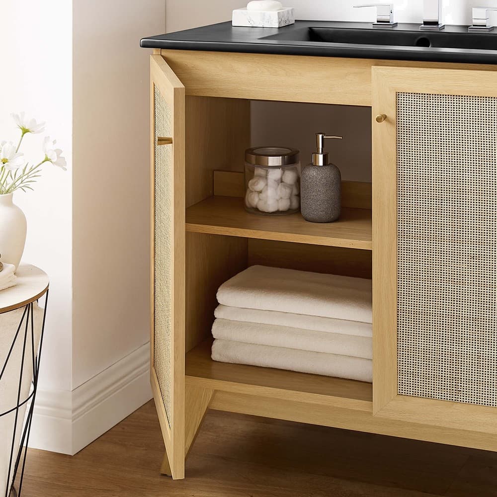 Soma 36" Bathroom Vanity in Oak Black by Modway - Image 16