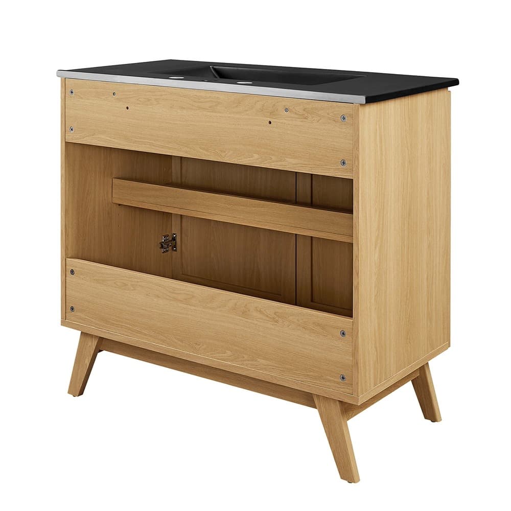 Soma 36" Bathroom Vanity in Oak Black by Modway - Image 5