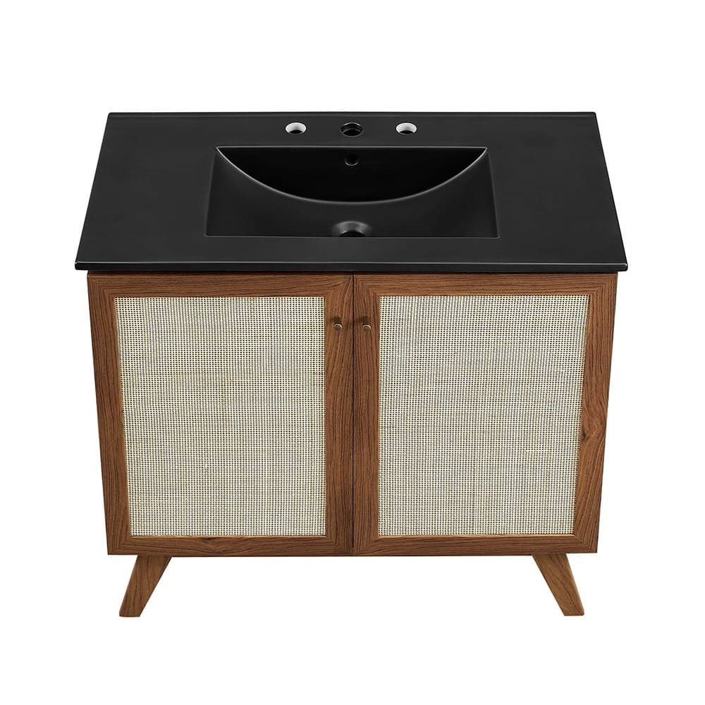 Soma 36" Bathroom Vanity in Walnut Black by Modway - Image 12