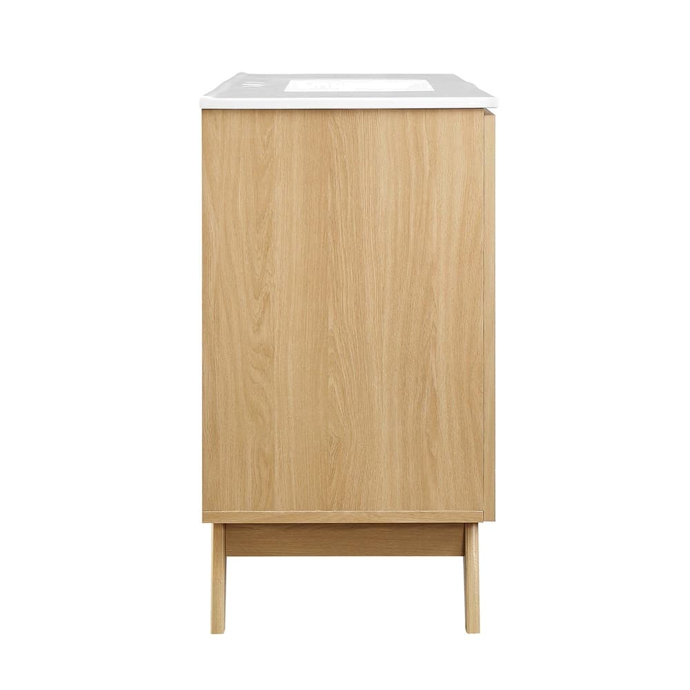 Soma 48" Single Sink Bathroom Vanity in Oak White by Modway - Image 4