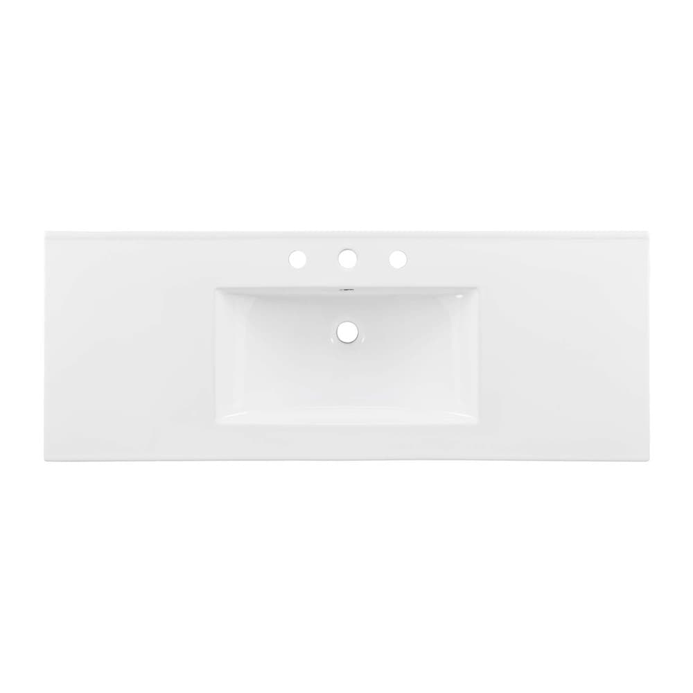 Soma 48" Single Sink Bathroom Vanity in Oak White by Modway - Image 10