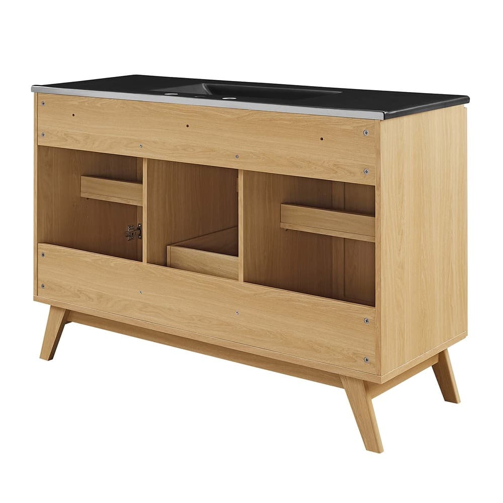 Soma 48" Single Sink Bathroom Vanity in Oak Black by Modway - Image 5