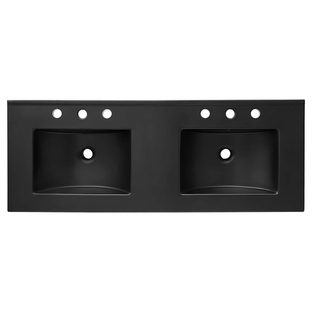 Soma 48" Double Sink Bathroom Vanity in Walnut Black by Modway - Image 10