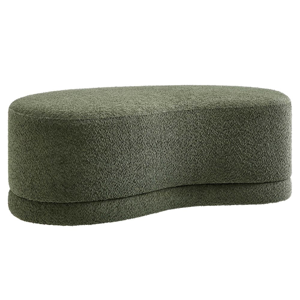 Nimbus 48" Upholstered Ottoman Bench in Sage by Modway
