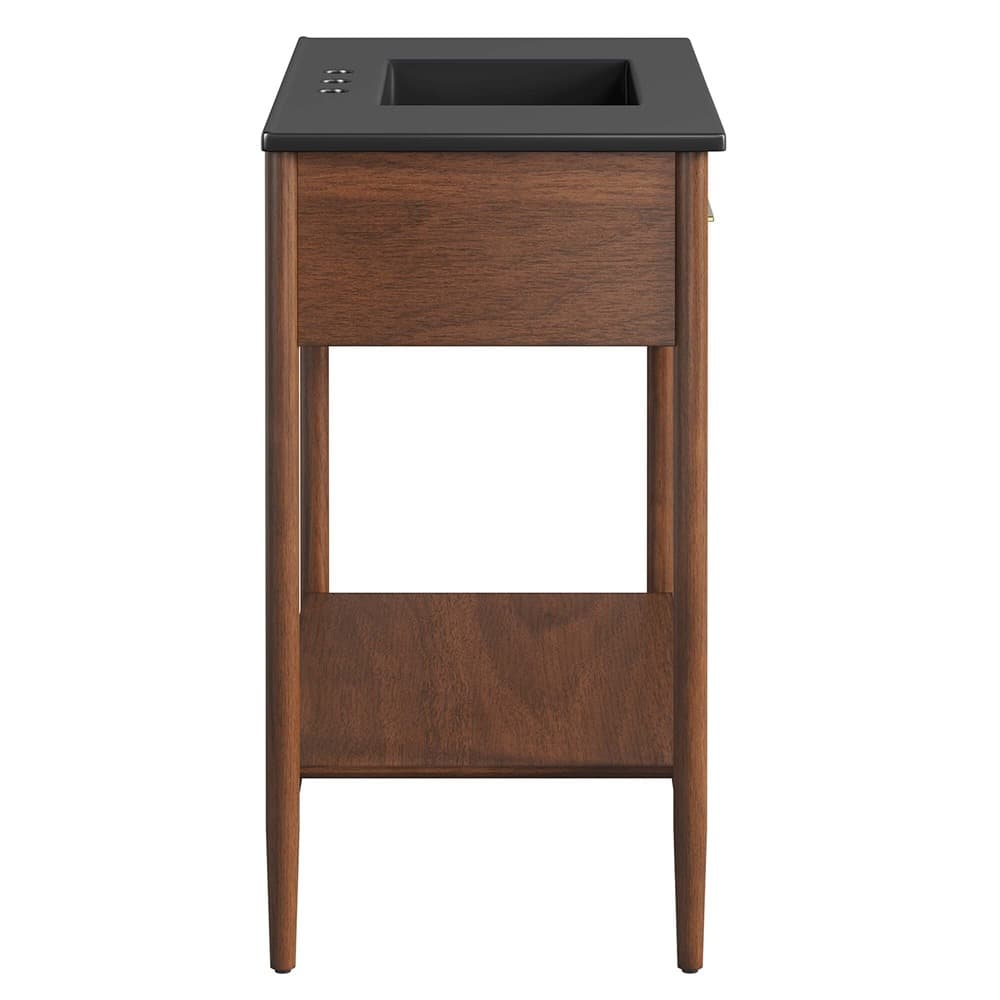 Zaire 36" Bathroom Vanity in Walnut Black by Modway - Image 4