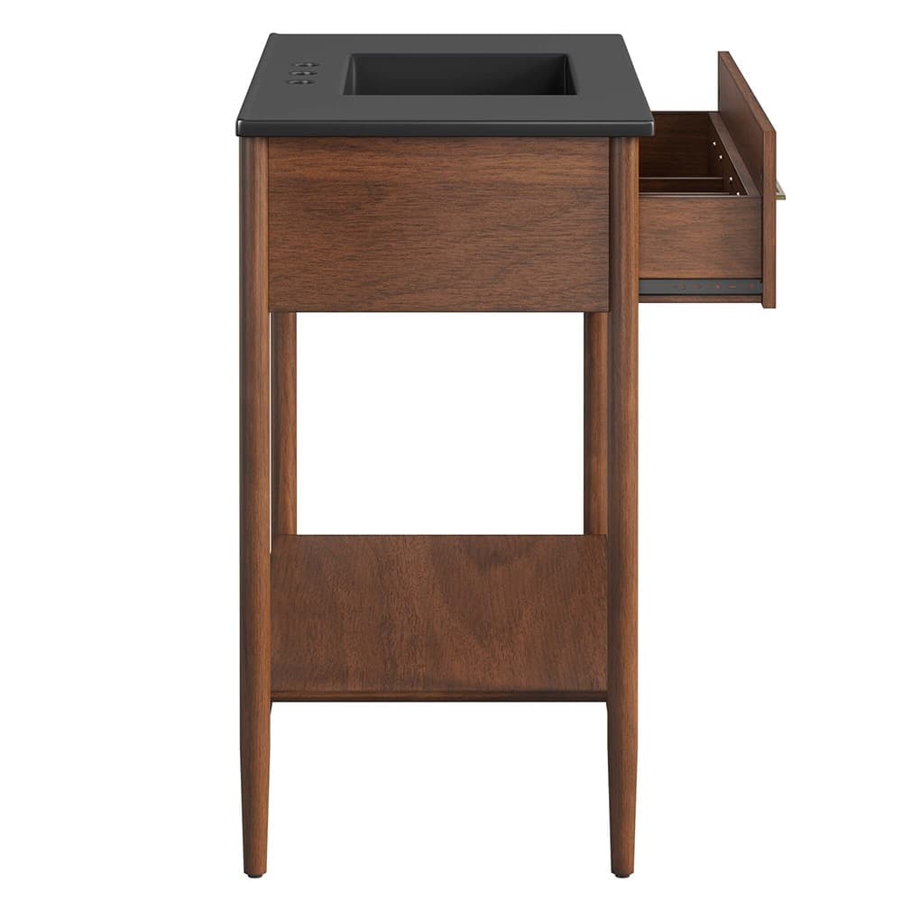 Zaire 36" Bathroom Vanity in Walnut Black by Modway - Image 7