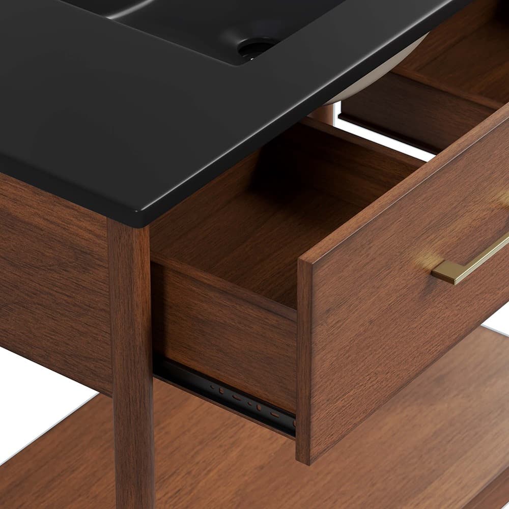 Zaire 36" Bathroom Vanity in Walnut Black by Modway - Image 8