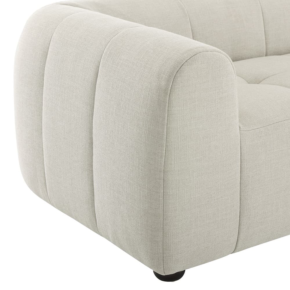 Liana Upholstered Fabric Sofa in Linen by Modway - Image 7