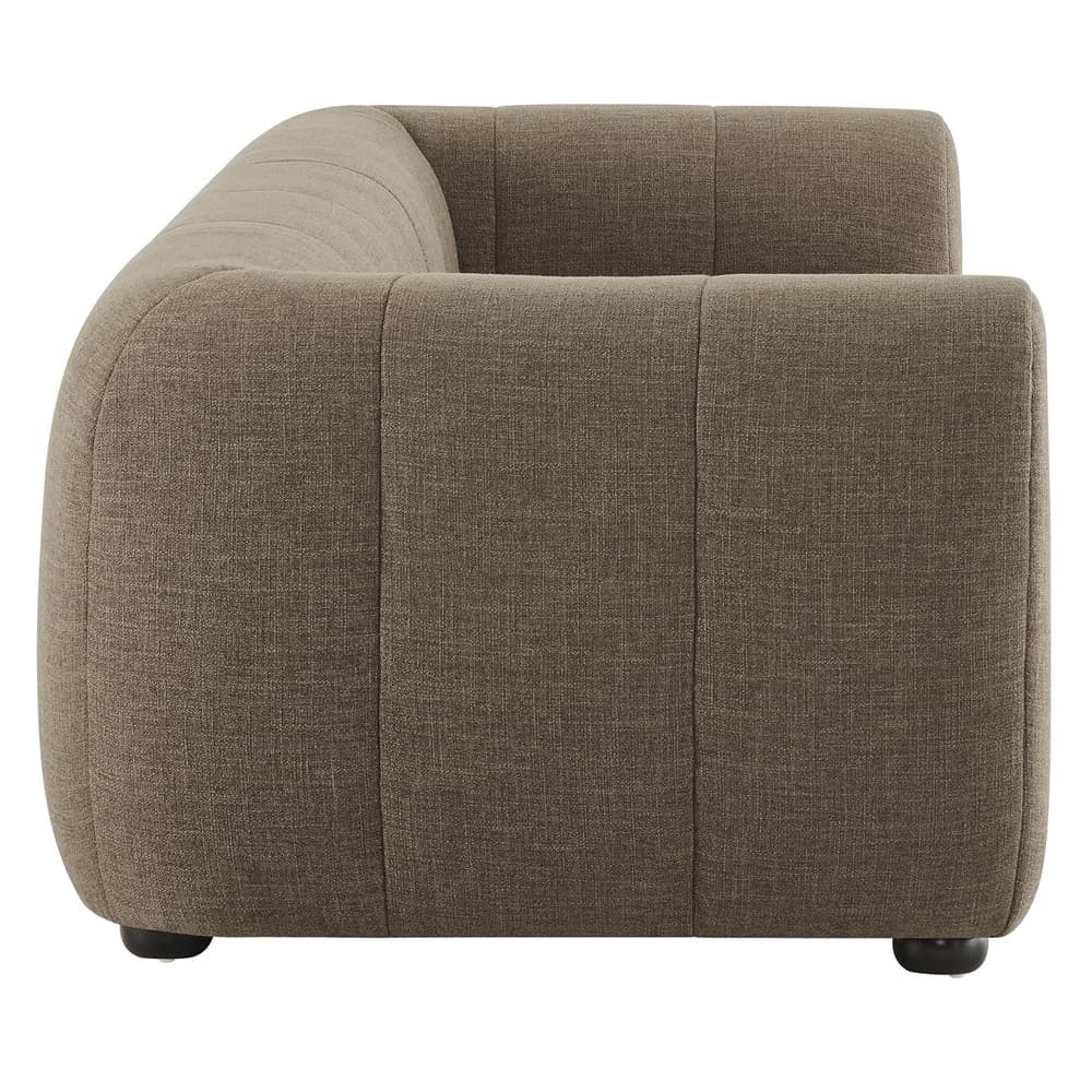 Liana Upholstered Fabric Sofa in Mocha by Modway - Image 4
