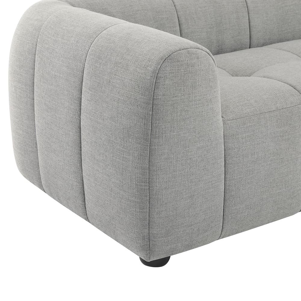 Liana Upholstered Fabric Sofa in Pewter by Modway - Image 7