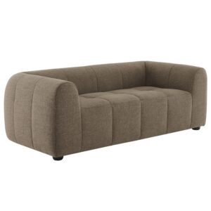Liana Upholstered Fabric Loveseat in Mocha by Modway