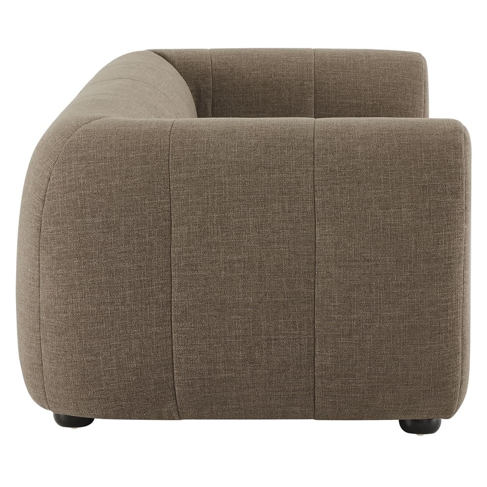 Liana Upholstered Fabric Loveseat in Mocha by Modway - Image 4
