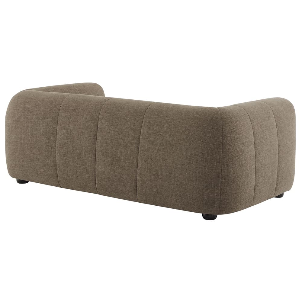 Liana Upholstered Fabric Loveseat in Mocha by Modway - Image 5