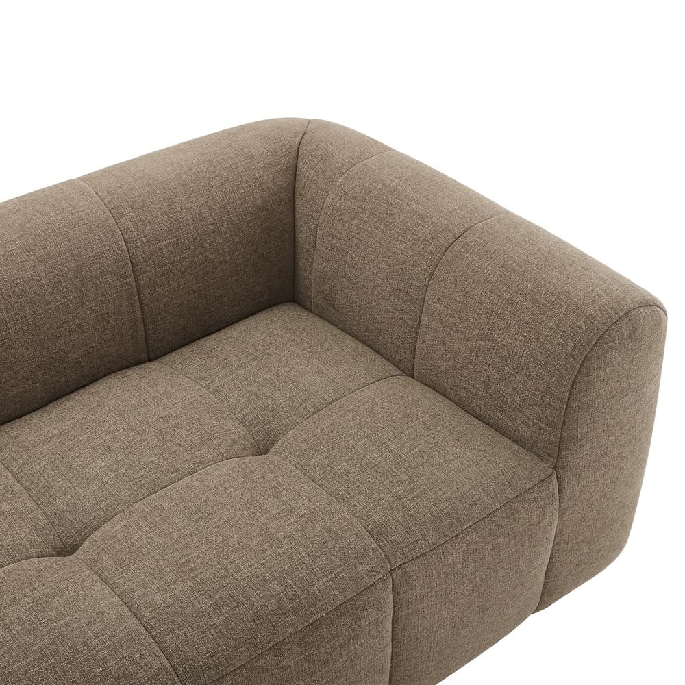 Liana Upholstered Fabric Loveseat in Mocha by Modway - Image 7